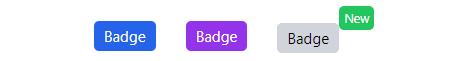 Tailwind CSS Badge Examples | ReadymadeUI